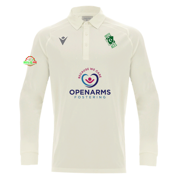 United Aces CC - HUTTON SHIRT OFF WHT LS