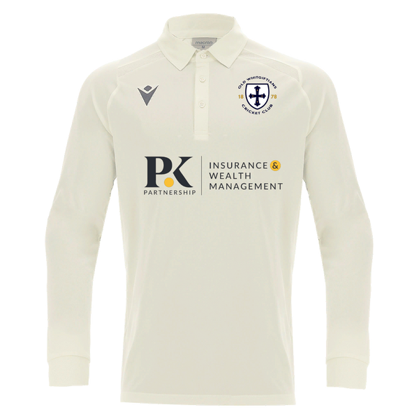 Old Whitgiftians CC - HUTTON SHIRT OFF WHT LS
