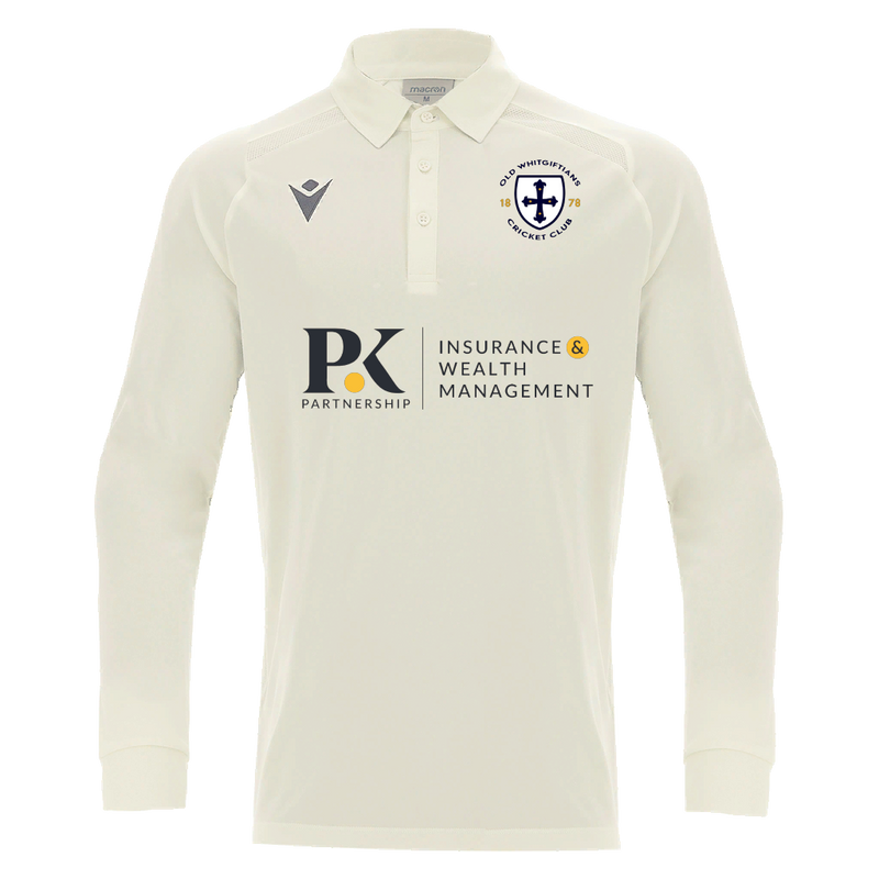 Old Whitgiftians CC - HUTTON SHIRT OFF WHT LS