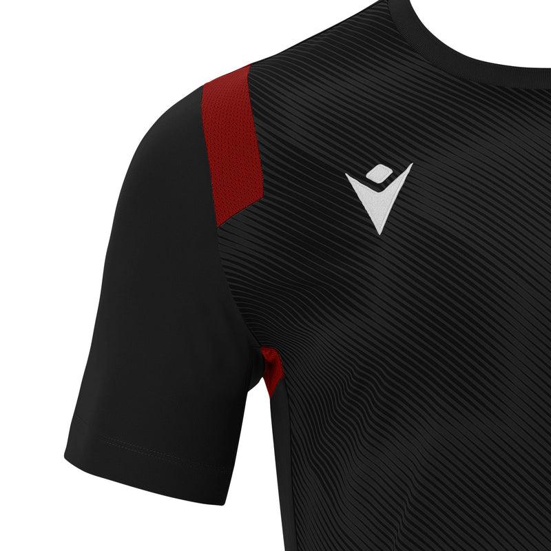 Spelthorne Spartans FC - RODDERS SHIRT BLK/RED SS