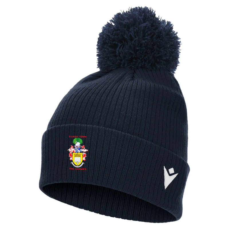 Egham Town FC - SNOW POM POM BEANIE NAV