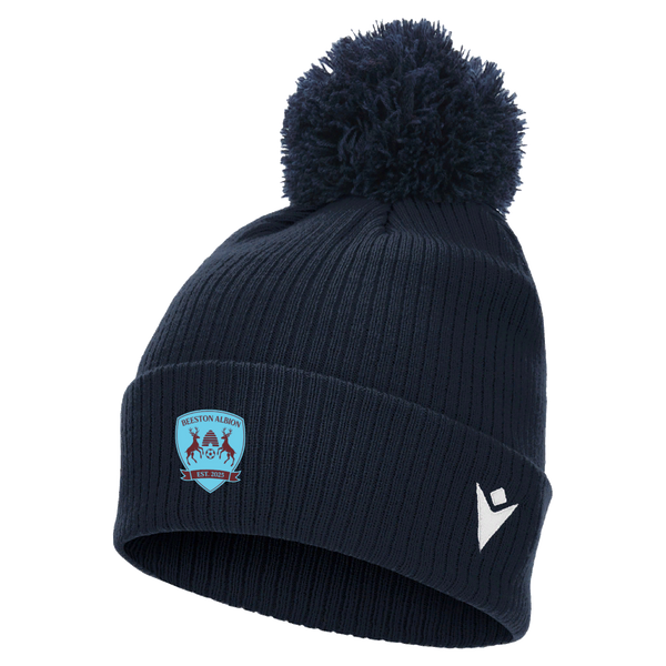 Beeston Albions FC - SNOW POM POM BEANIE NAV