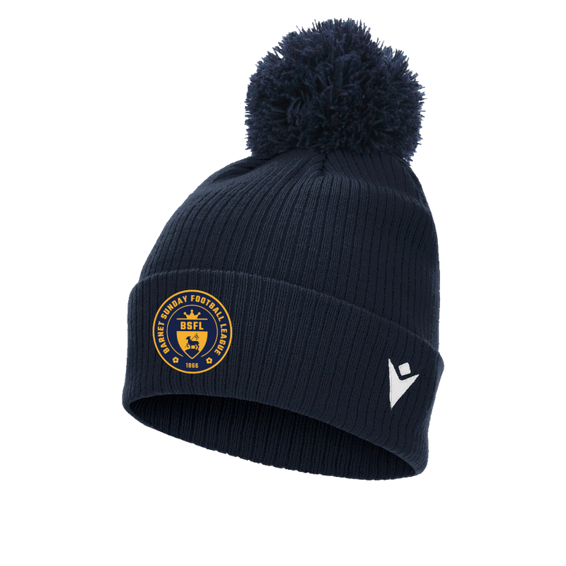 Barnet Sunday League - SNOW POM POM BEANIE NAV