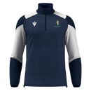 REME Athletics - CUZCO 1/4 ZIP TOP NAV/WHT