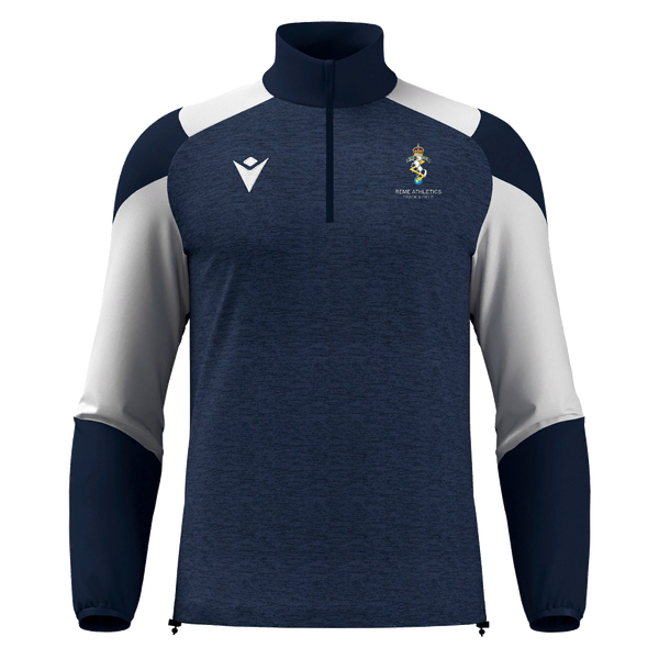 REME Athletics - CUZCO 1/4 ZIP TOP NAV/WHT