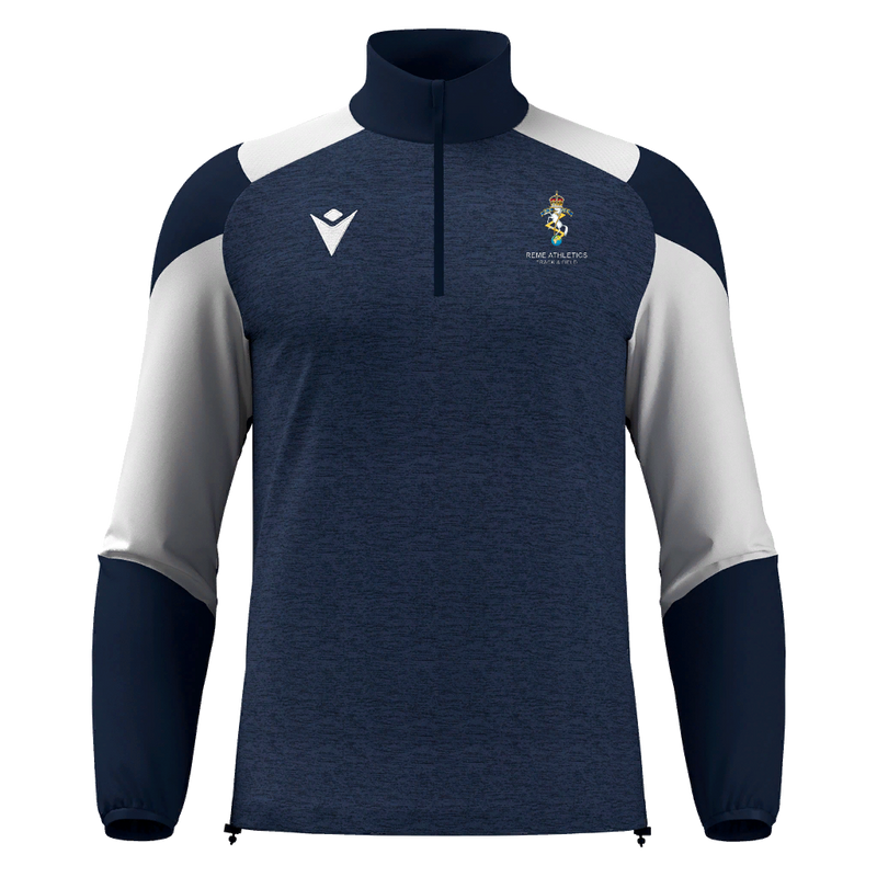 REME Athletics - CUZCO 1/4 ZIP TOP NAV/WHT