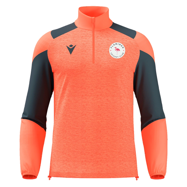 Flamingo Cricket Club - CUZCO 1/4 ZIP TOP NCORAL/ANT