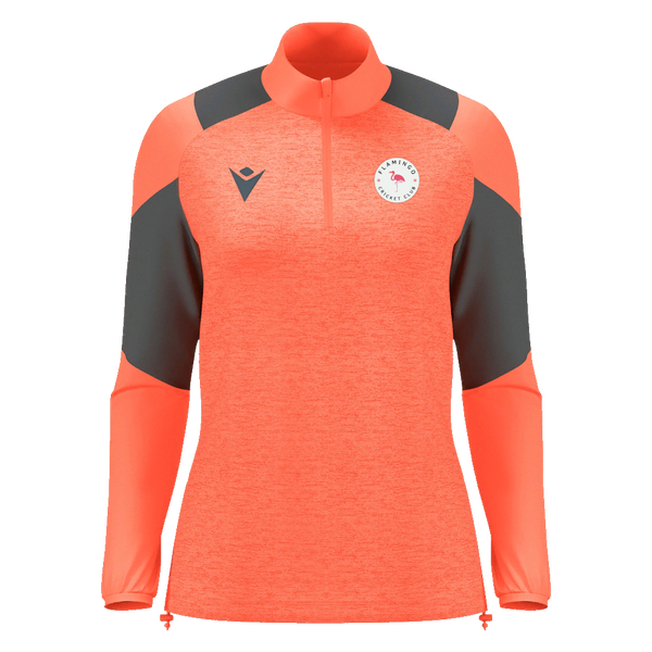 Flamingo Cricket Club - CHANTICO WMN 1/4 ZIP TOP NCORAL/ANT