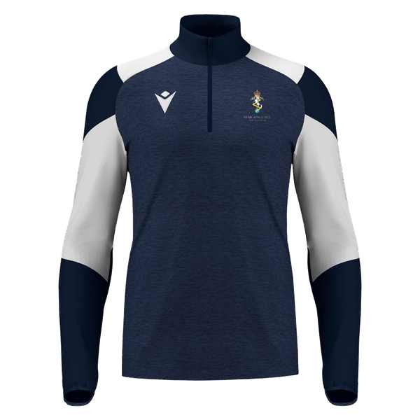 REME Athletics - IZEL 1/4 ZIP TOP NAV/WHT