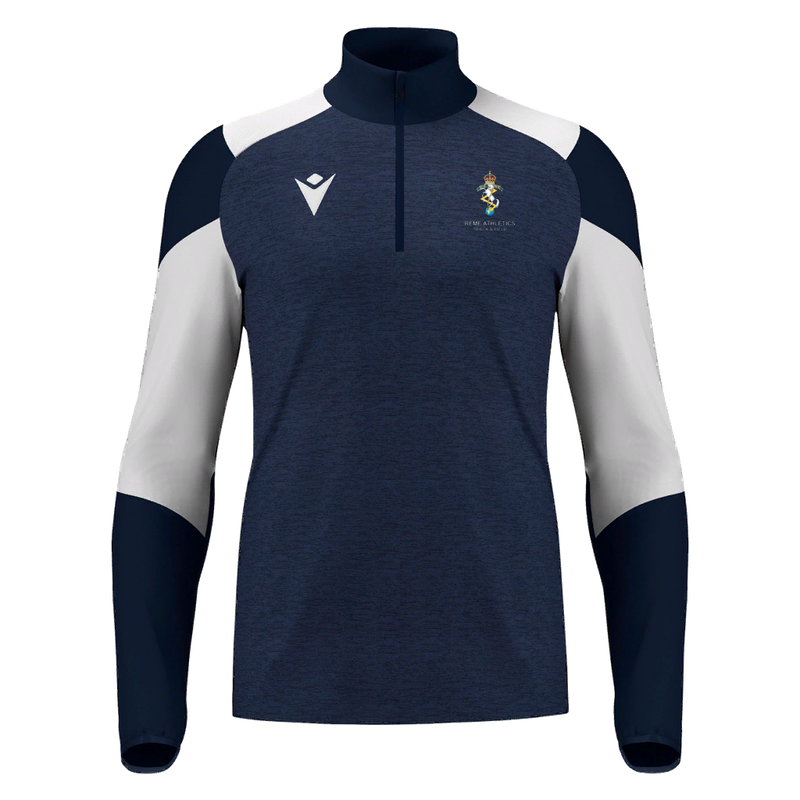 REME Athletics - IZEL 1/4 ZIP TOP NAV/WHT