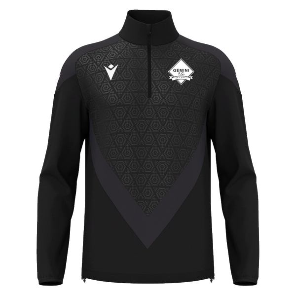 Gemini FC - ANDUIN 1/4 ZIP TOP BLK/DGRY