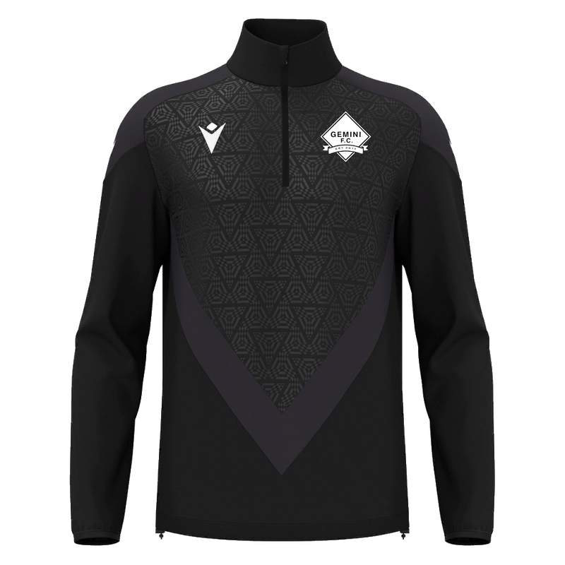 Gemini FC - ANDUIN 1/4 ZIP TOP BLK/DGRY