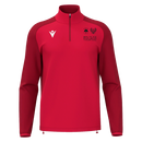 ISEN 1/4 ZIP TOP RED/DRED- Salix CC