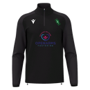 United Aces CC - ISEL 1/4 ZIP TOP BLK/DGRY