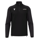 ISEN 1/4 ZIP TOP BLK/DGRY - LATAA FOOTBALL ACADEMY