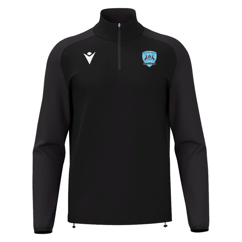 Beeston Albions FC - ISEN 1/4 ZIP TOP BLK/BLK