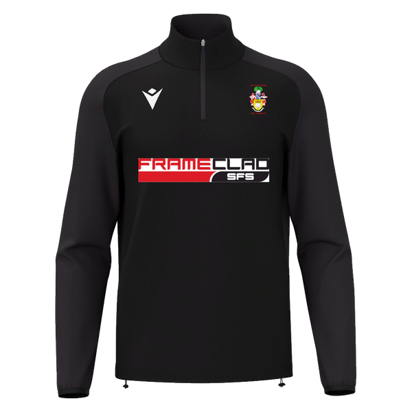 Egham Town FC - ISEN 1/4 ZIP TOP BLK/BLK