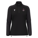 TMT Sports Coaching - LENA WMN 1/4 ZIP TOP BLK/DGRY