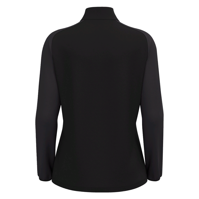 TMT Sports Coaching - LENA WMN 1/4 ZIP TOP BLK/DGRY