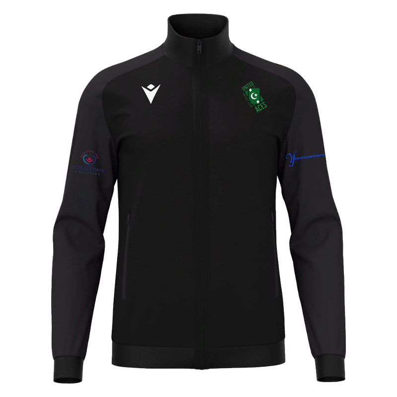 United Aces CC - ANUBIS FULL ZIP TOP BLK/DGRY