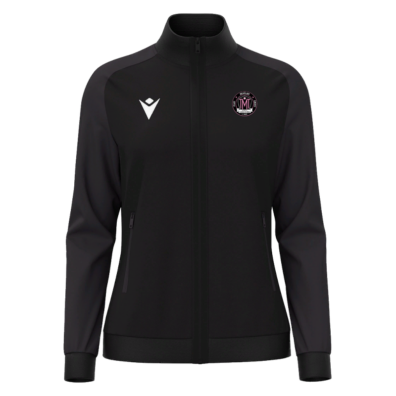 TMT Sports Coaching - RAMA WMN FULL ZIP TOP BLK/DGRY