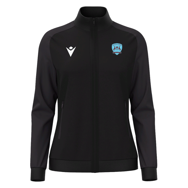 Beeston Albions FC - RAMA WMN FULL ZIP TOP BLK/DGRY