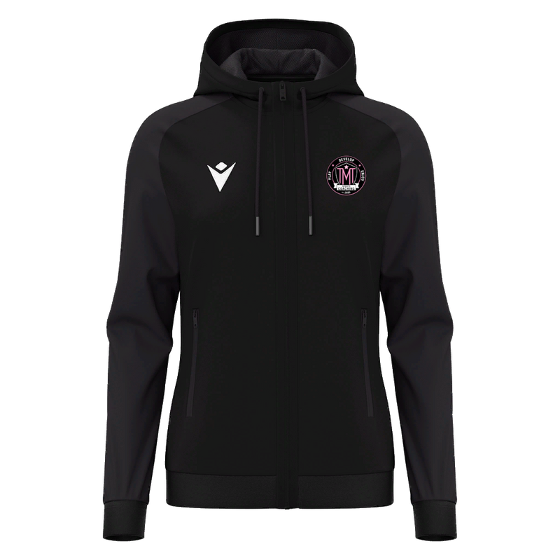 TMT Sports Coaching - ATLAS WMN FULL ZIP HOODY BLK/DGRY
