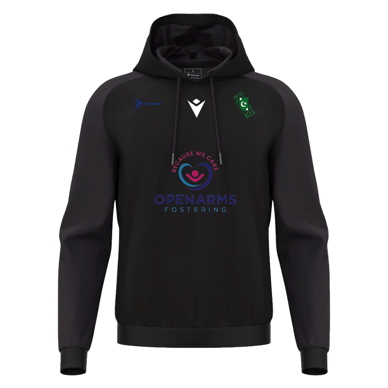 United Aces CC - HORN HOODY BLK/DGRY