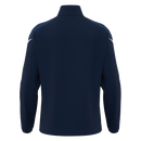 HOLLOW 1/4 ZIP TOP NAV/WHT- Chelsea Arts CC