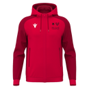CHRONOS FULL ZIP HOODY TOP RED/DRED- Salix cc