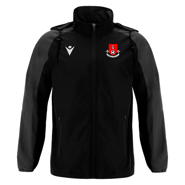 Tunbridge Wells FC - ELBRUS FULL LENGTH ZIP RAINJACKET BLK/DGRY