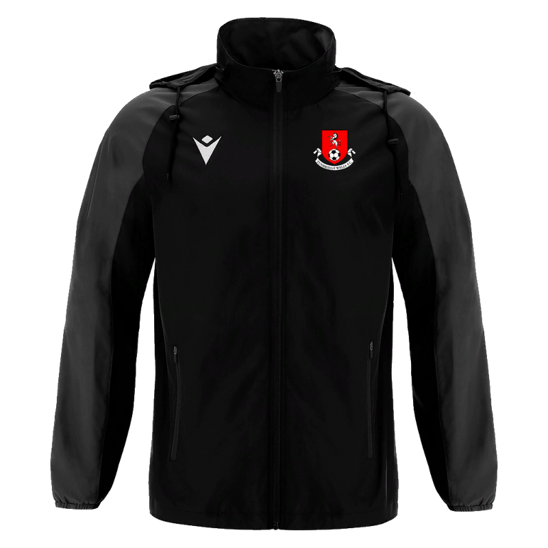 Tunbridge Wells FC - ELBRUS FULL LENGTH ZIP RAINJACKET BLK/DGRY