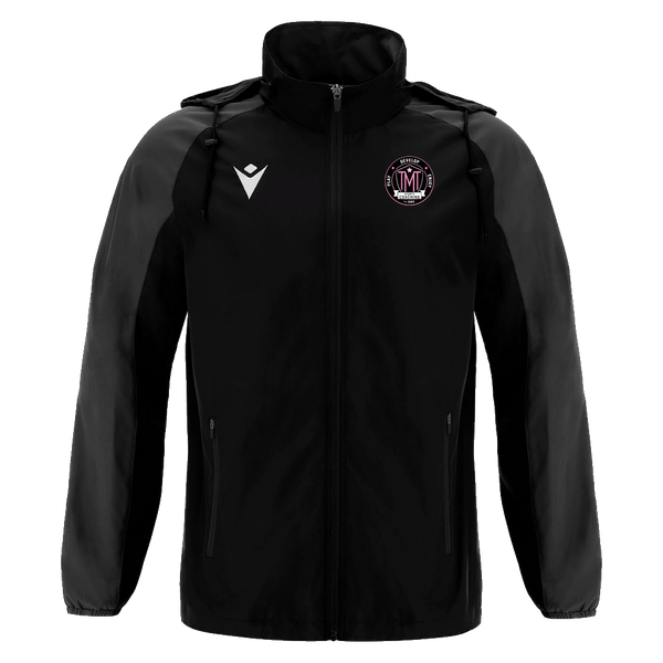 TMT Sports Coaching - ELBRUS FULL LENGTH ZIP RAINJACKET BLK/DGRY