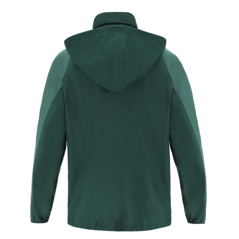 Milton Bryan CC - ELBRUS FULL LENGTH ZIP RAINJACKET BGRN/LBGRN