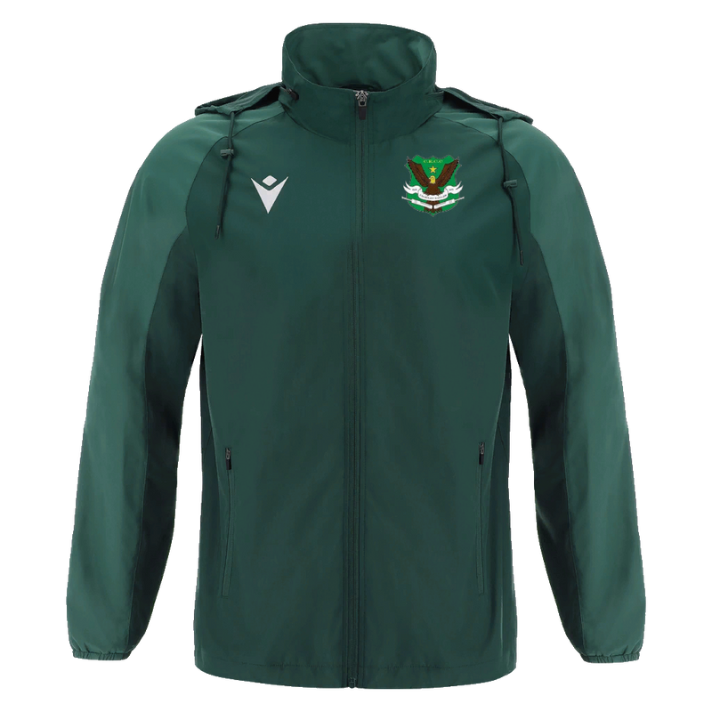 Crawley Eagles CC - ELBRUS FULL LENGTH ZIP RAINJACKET BGRN/LBGRN
