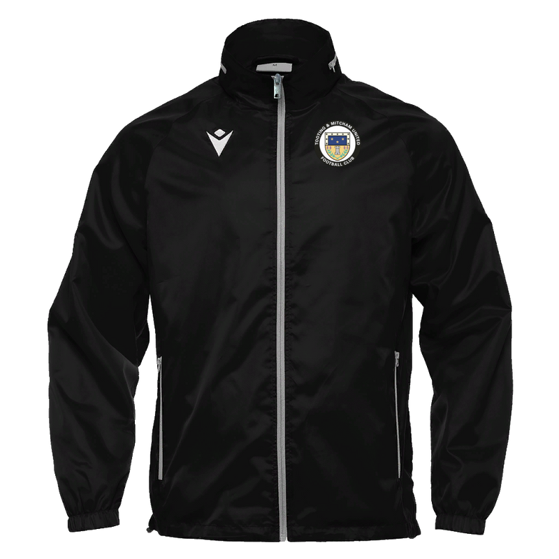 Tooting & Mitcham - Youth - PRAIA HERO FULL ZIP WINDBREAKER BLK
