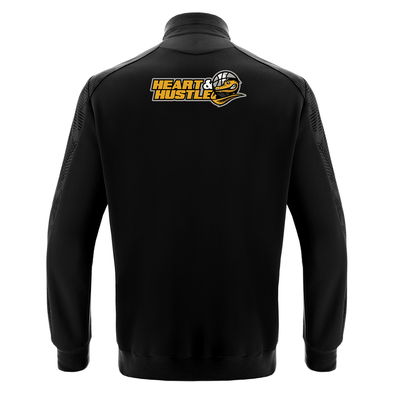 Chiswick Gators Basketball Club - ACHILLES FULL LENGTH ZIP MICRO TOP BLK/DGRY