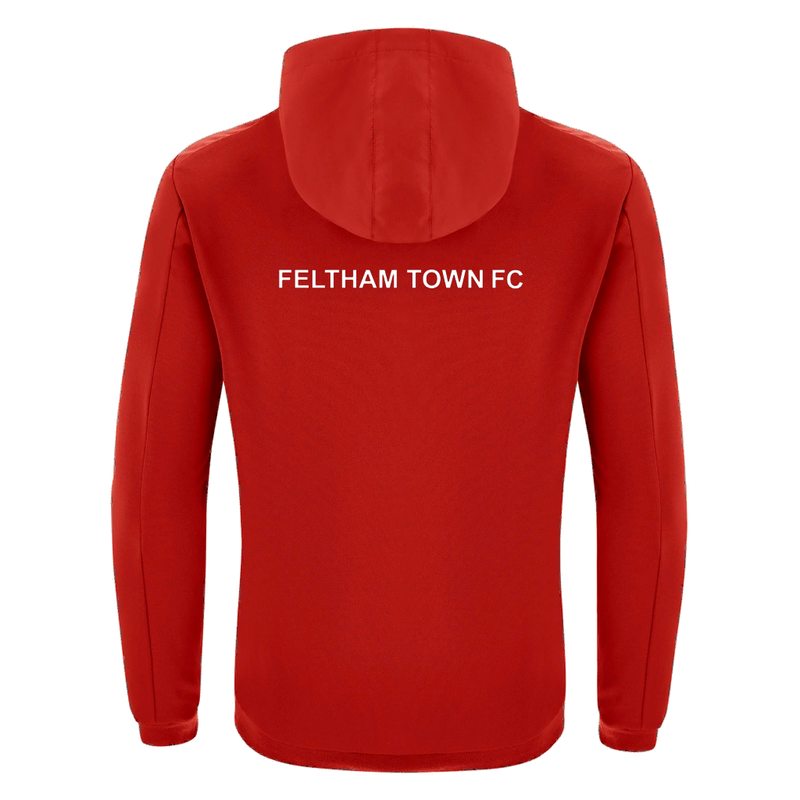 Feltham Town Seniors - Tiamat Full Zip Micro Hoody Top RED/WHT