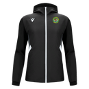 Indian Gymkhana London - TIAMAT FULL ZIP MICRO HOODY TOP BLK/WHT