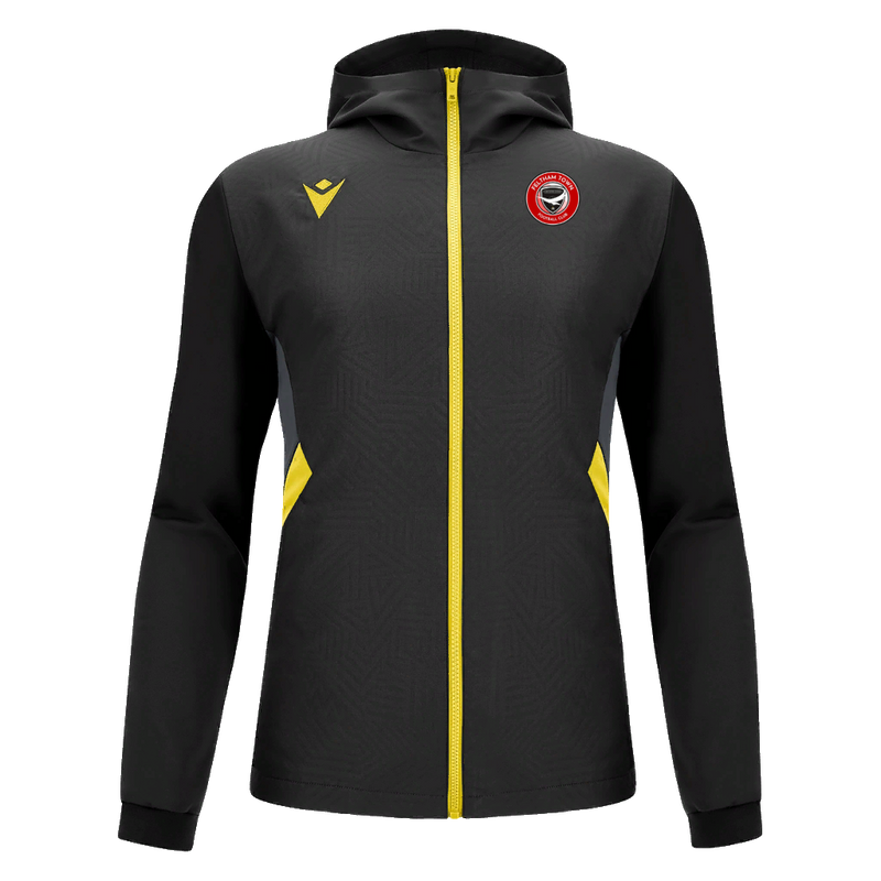 Feltham Town Staff - Tiamat Full Zip Micro Hoody Top BLK/YEL
