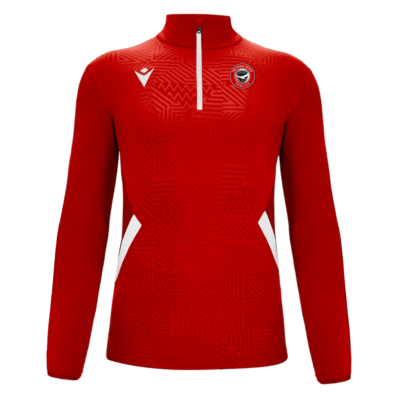 Feltham Town Seniors - Fraser 1/4 Zip Top RED/WHT