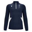 Tiffin School - FRASER 1/4 ZIP TOP NAV/WHT