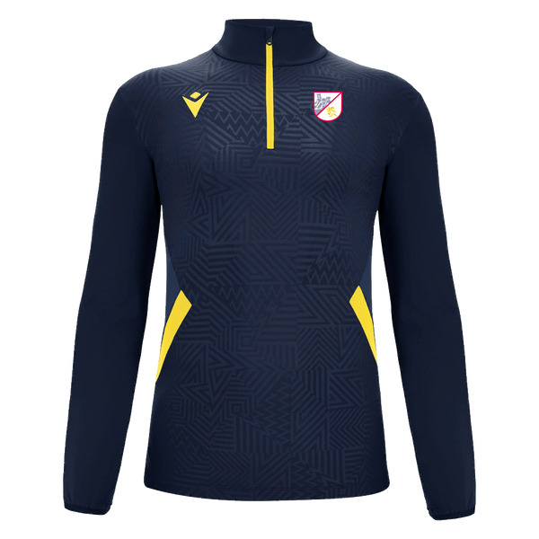 Plympton CC - FRASER 1/4 ZIP TOP NAV/YEL