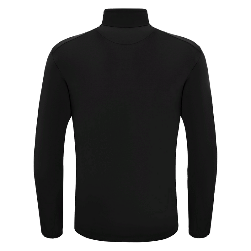 Indian Gymkhana London - FRASER 1/4 ZIP TOP BLK/WHT