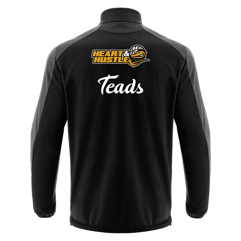 Chiswick Gators Basketball Club - ARNO 1/4 ZIP TOP BLK/DGRY