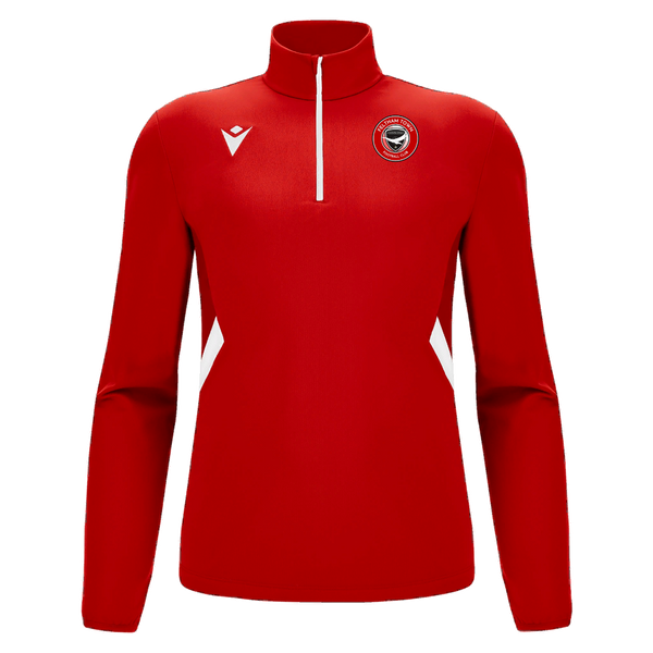 Feltham Town Seniors - Piave 1/4 Zip Top RED/WHT