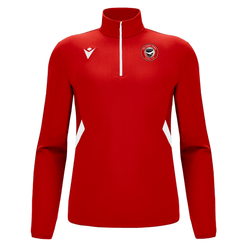 Feltham Town Seniors - Piave 1/4 Zip Top RED/WHT