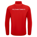 Feltham Town Seniors - Piave 1/4 Zip Top RED/WHT