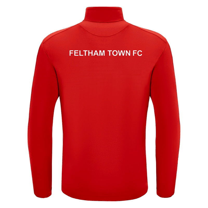 Feltham Town Seniors - Piave 1/4 Zip Top RED/WHT