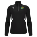 Indian Gymkhana London - MAIRA 1/4 ZIP TOP BLK/WHT